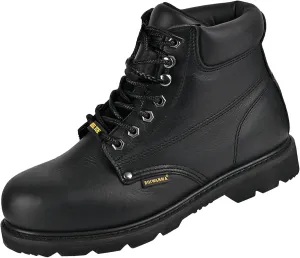 Work Boots for Men, Steel Toe Leather Safety Boots, Oil, Slip and Heat Resistant Heavy Duty Wide Industrial & Construction Boots, US 13W