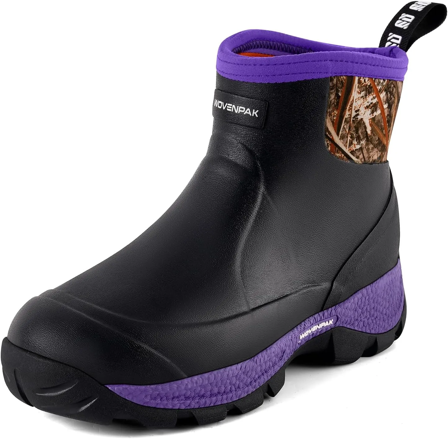 WOVENPAK Ankle Boots for Women, Rubber Rain Boots Waterproof Women, Ankle Garden Mud Boots Shoes, Rubber Boots for Women Insulated Lightweight Short Boots for Outdoor, Garden, Yard Work, Size 6-11