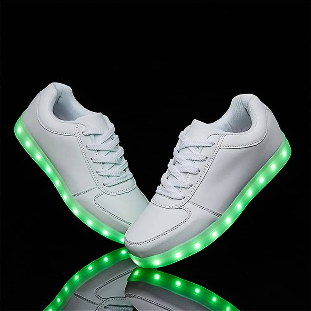 YuanRoad Unisex LED Light Up Shoes with USB Charging Glowing Luminous LED Sneakers