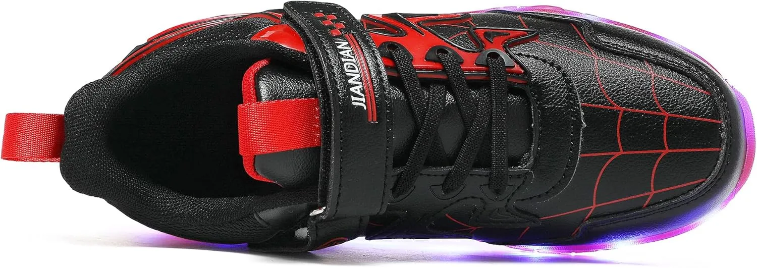 YUNICUS Kids Light Up Shoes for Boys Girls Toddler Sneakers USB Rechargeable Best Gift for Birthday Halloween Christmas