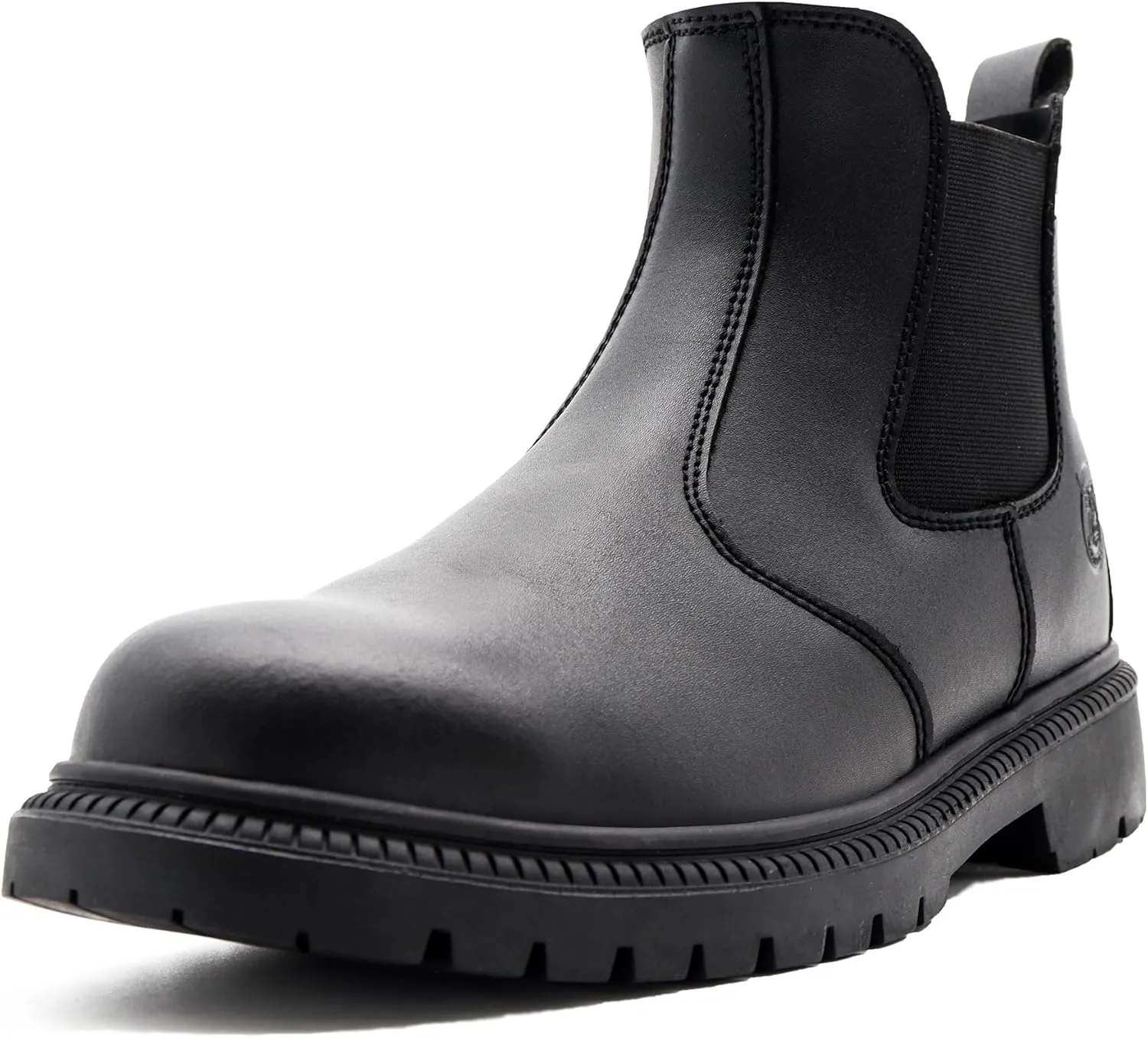 ZERVRTON Steel Toe Work Boots for Men,Slip-on Work Boots,Men's Industrial & Construction Shoes,Waterpoof Safety boots,Non-slip,Comfortable,Lightweight
