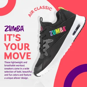 ZUMBA Women's Air Classic Sneakers, Nonslip Low-Top Dance Sneakers