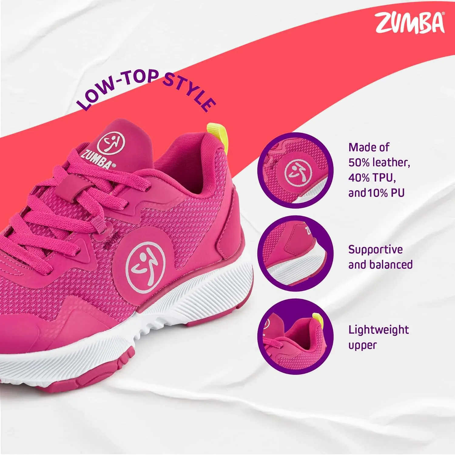 ZUMBA Women’s Train Dance Cardio Sneakers