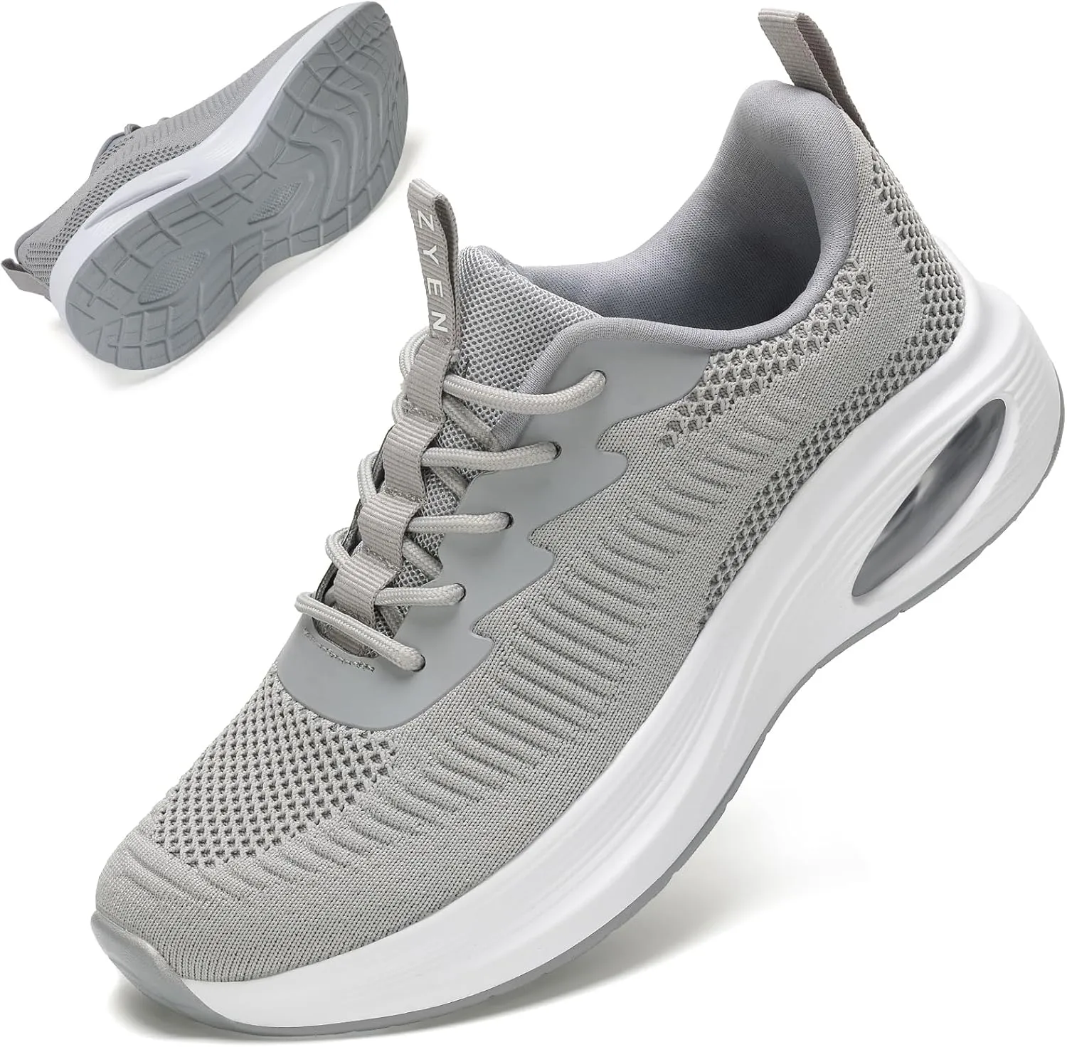 ZYEN Wide Toe Box Shoes Women Air Cushion Road Running Shoes Extra Wide Width Sneakers Arch Support Gym Athletic Tennis Sneakers Lightweight Breathable Walking Shoes