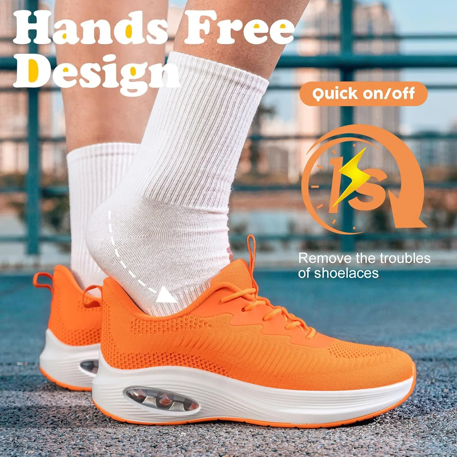 ZYEN Wide Toe Box Shoes Women Air Cushion Road Running Shoes Extra Wide Width Sneakers Arch Support Gym Athletic Tennis Sneakers Lightweight Breathable Walking Shoes