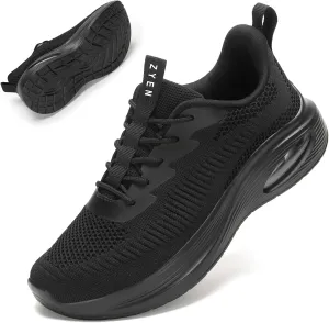 ZYEN Wide Toe Box Shoes Women Air Cushion Road Running Shoes Extra Wide Width Sneakers Arch Support Gym Athletic Tennis Sneakers Lightweight Breathable Walking Shoes